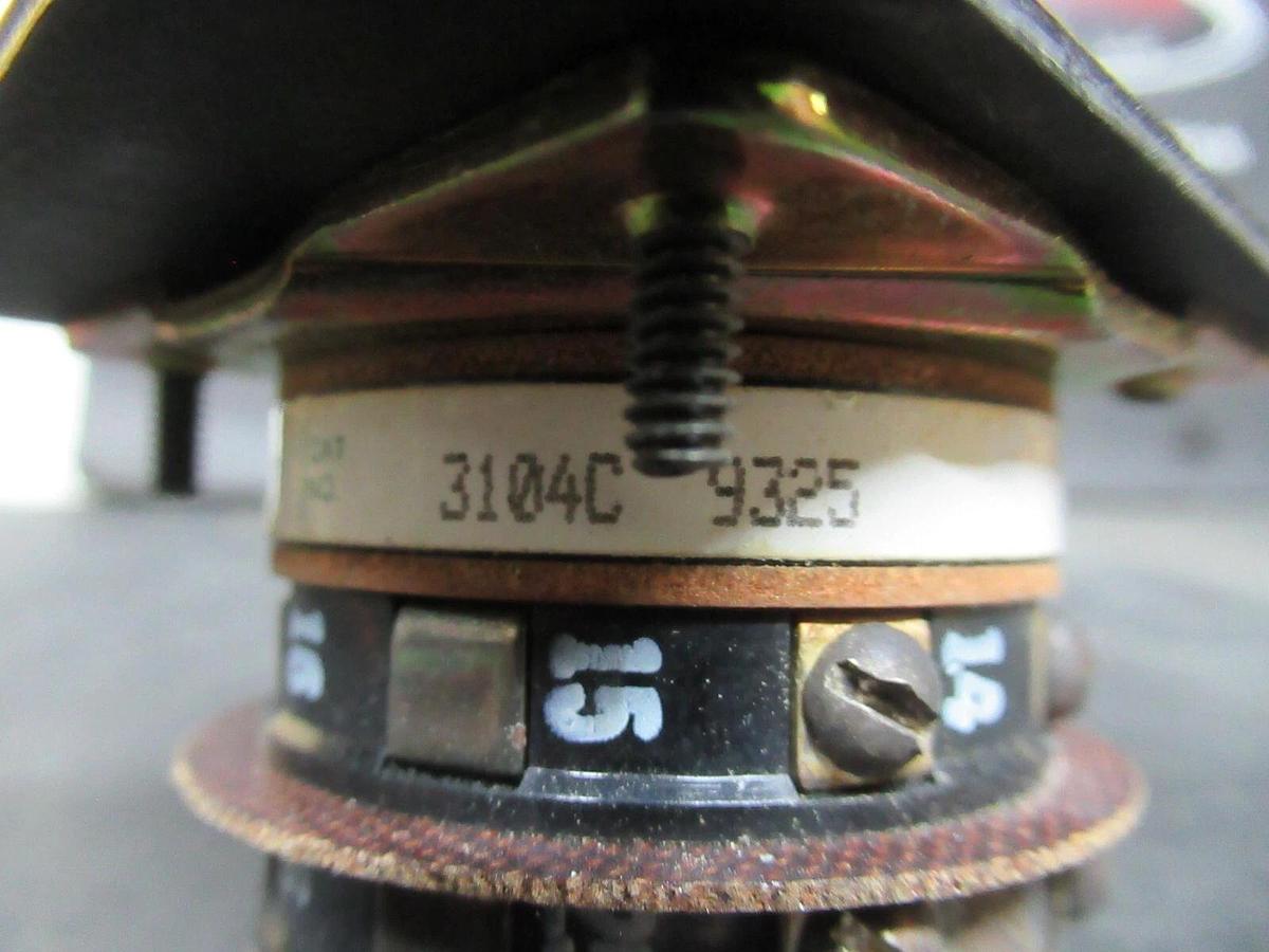 Used ELECTROSWITCH SERIES 31 CONTROL SWITCH 3104C 3-PHASE 125-600 VAC 10-3 AMP