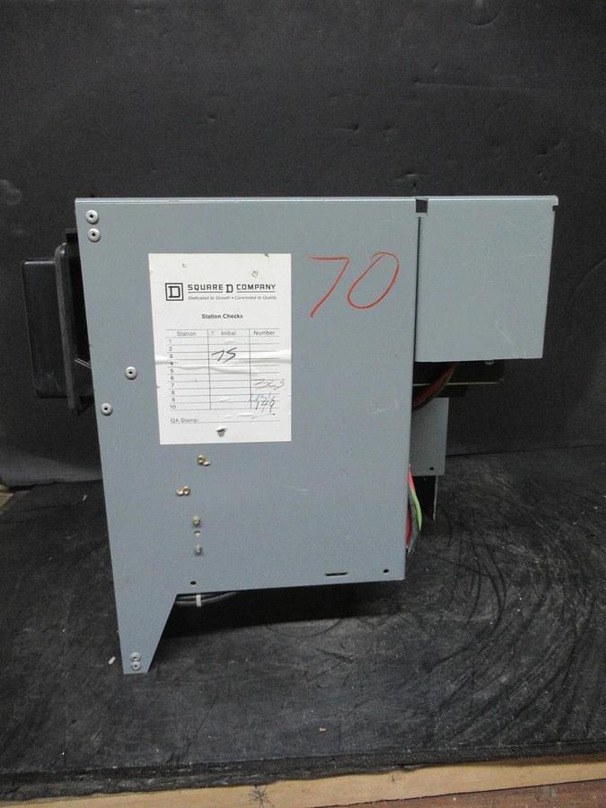 Used SQUARE D MCC MOTOR CONTROL STARTER 12" MODEL 5 W/ NEMA SIZE 1 8536SCO3 30 AMP