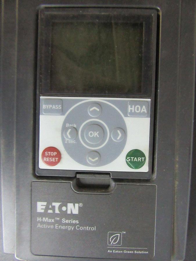 Used EATON VARIABLE SPEED DRIVE H-MAX INTELLIPASS HMX0143NA 480 VAC 14 AMP 10 HP