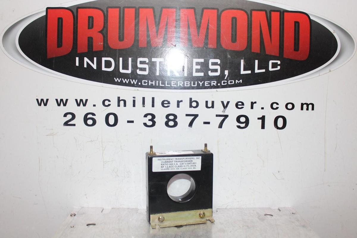 Used INSTRUMENT TRANSFORMER CURRENT TRANSFORMER 5-SHT-801 50-400 HZ 800:5