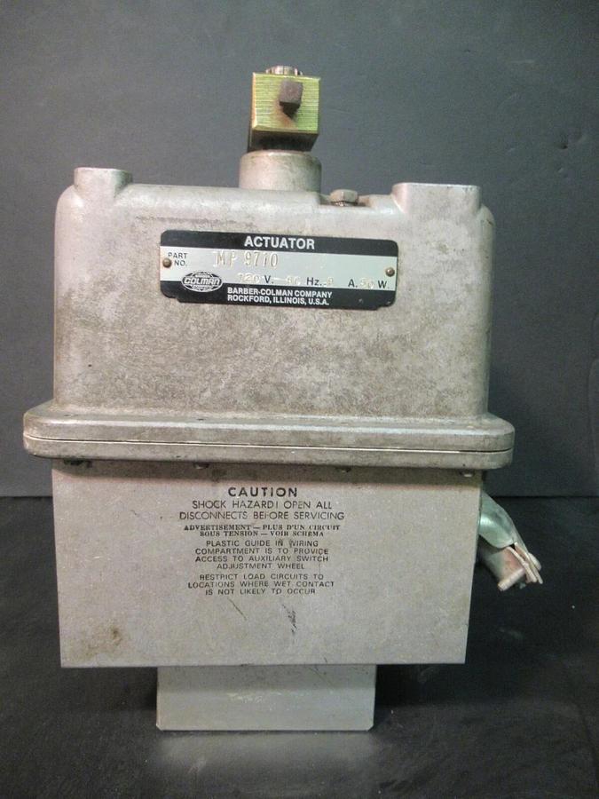 Used BARBER-COLMAN / YORK MP-9710 MOD MOTOR ACTUATOR 120 VAC 50 WATTS 0.9 AMPS MP9710