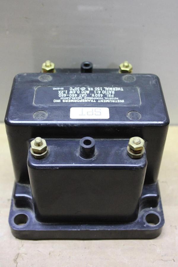 Used INSTRUMENT TRANSFORMER 460-480 150 VA PRI: 480V RATIO: 4:1 0.6 WATT
