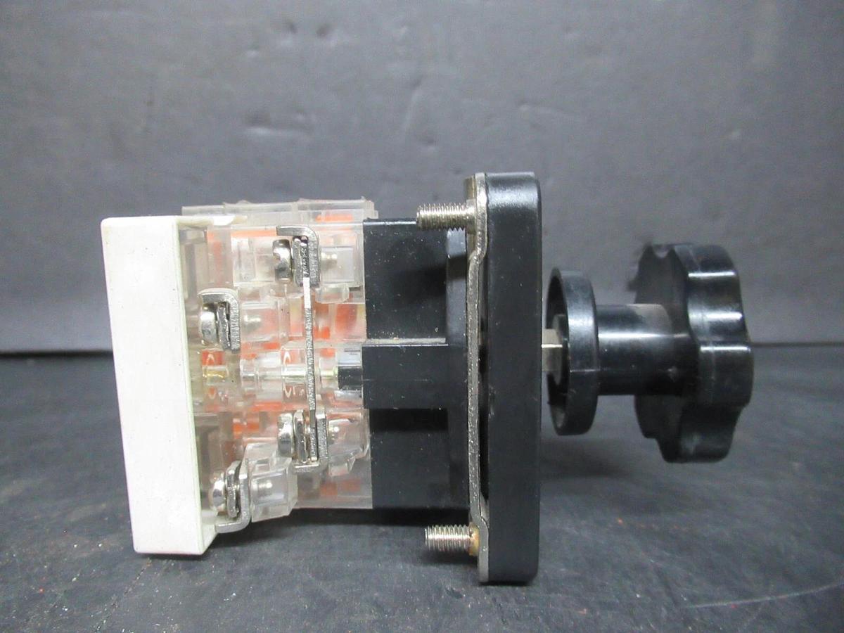 Used KACON CAM AMMETER SELECTOR SWITCH KAM-S1 KAM-V2 3 PHASE 250 VAC 125 VDC 20 AMP