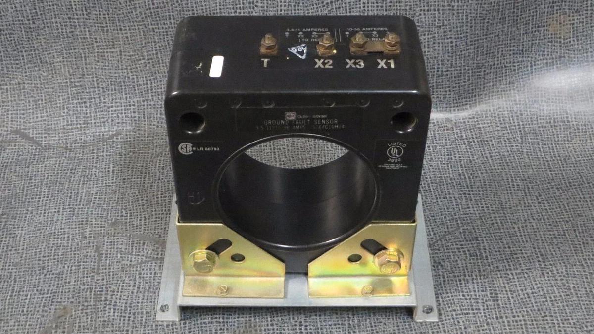 Used CUTLER HAMMER GROUND FAULT SENSOR 3.5-11/10-36 AMP MODEL 5264C10H04