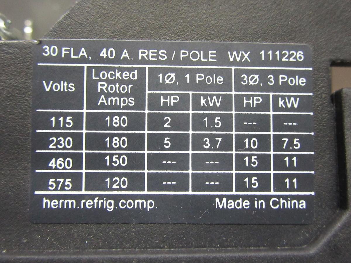 Used EATON CONTACTOR C25DNF330 30 AMP 600 VAC 3-POLE 3-PHASE COIL: 120 VAC