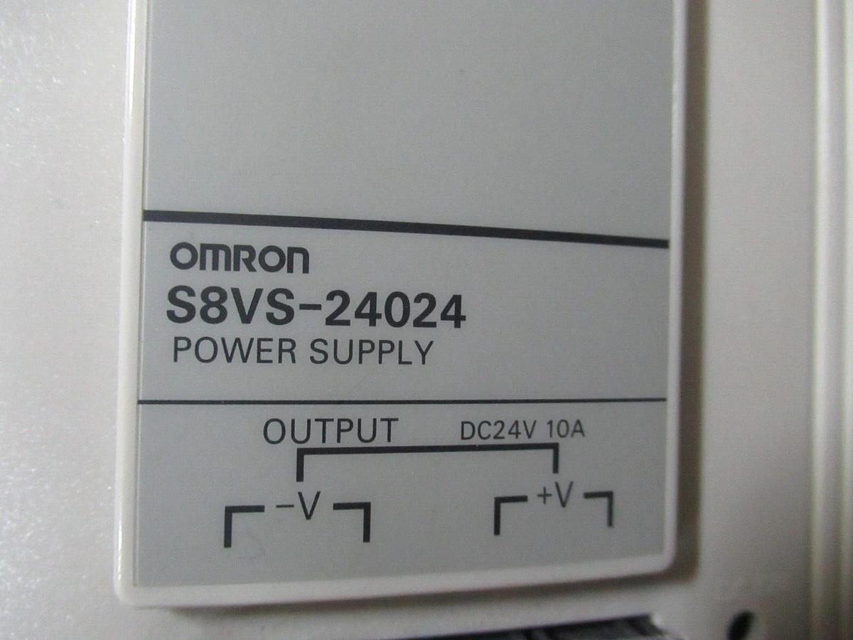 Used OMRON POWER SUPPLY S8VS-24024 240 WATT INPUT: 100-240 VAC OUTPUT: 24 VDC