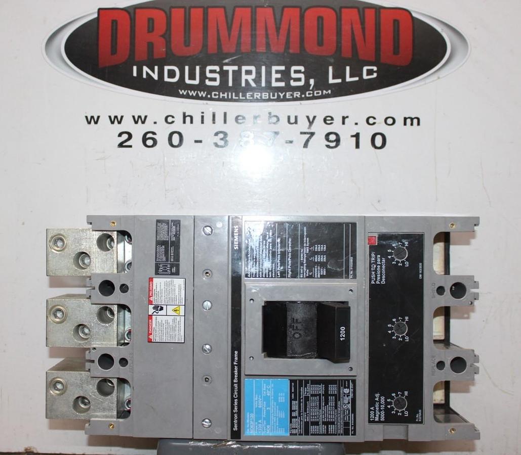 Used SIEMENS ND6 CIRCUIT BREAKER ND63F120 1200 AMP 3-POLE 600 VAC 3-PHASE *WARRANTY*