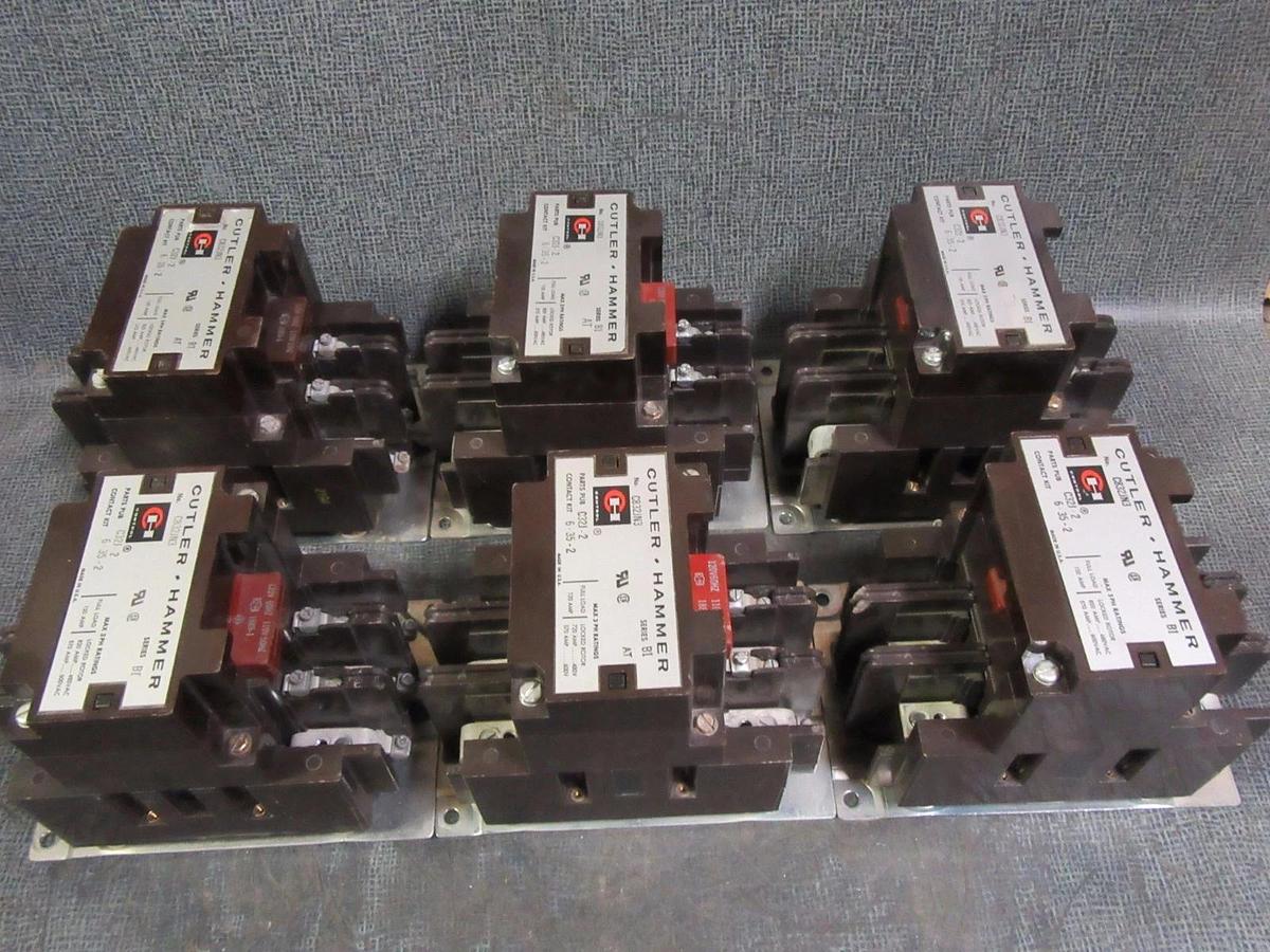 Used (1) CUTLER HAMMER CONTACTOR 120 AMP 600V 3 PHASE 110-120V COIL MODEL: C832JN3
