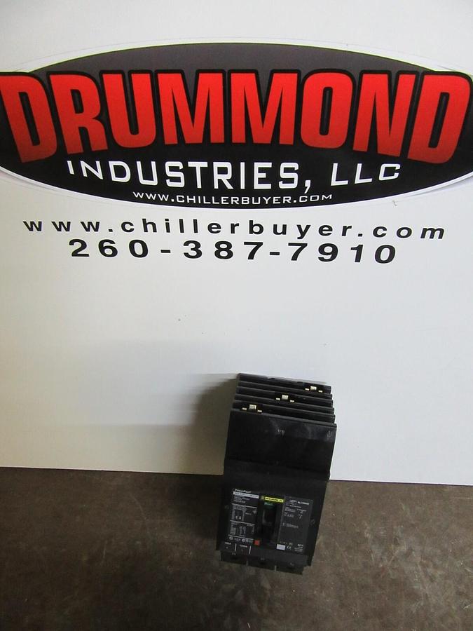 Used SQUARE D I-LINE POWERPACT BREAKER HGA36100 100 AMP 600 VAC 3-POLE *WARRANTY*