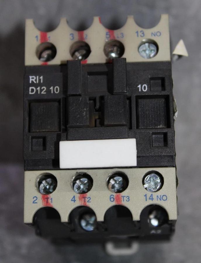 Used RAM INDUSTRIES CONTACTOR RI1D120 25 AMP 600 VAC 3-POLE COIL: 120V
