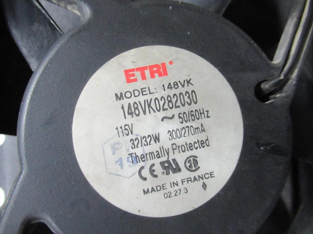 Used ETRI AXIAL COOLING FAN 148VK0282030 115 VOLT 32 WATT 300 mA **WARRANTY**