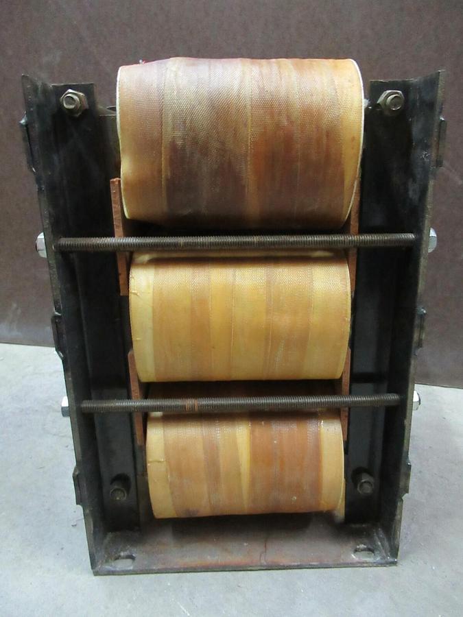 Used HITRAN 3 PHASE TYPE AC DOUBLE DELTA INDUCTOR AP1566 0.075 MH INDUCTANCE 165 AMPS