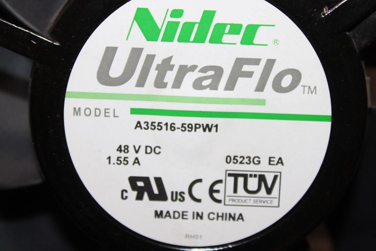 Used LOT OF 3 NIDEC ULTRAFLO COOLING FAN A35516-59PW1 48 VDC 1.55 AMP **WARRANTY**