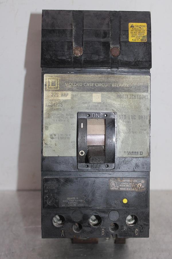 Used SQUARE D I-LINE CIRCUIT BREAKER KC34200 200 AMP 480 VAC 3-POLE