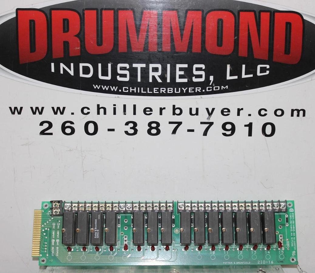 Used POTTER & BRUMFIELD RELAY I/O CIRCUIT BOARD 2IO-16 **WARRANTY INCLUDED**