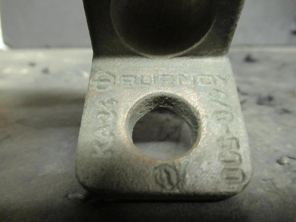 Used (3 QTY) BURNDY SINGLE BARREL CONNECTOR TERMINAL LUG SET 4/0 - 500 MCM KA34