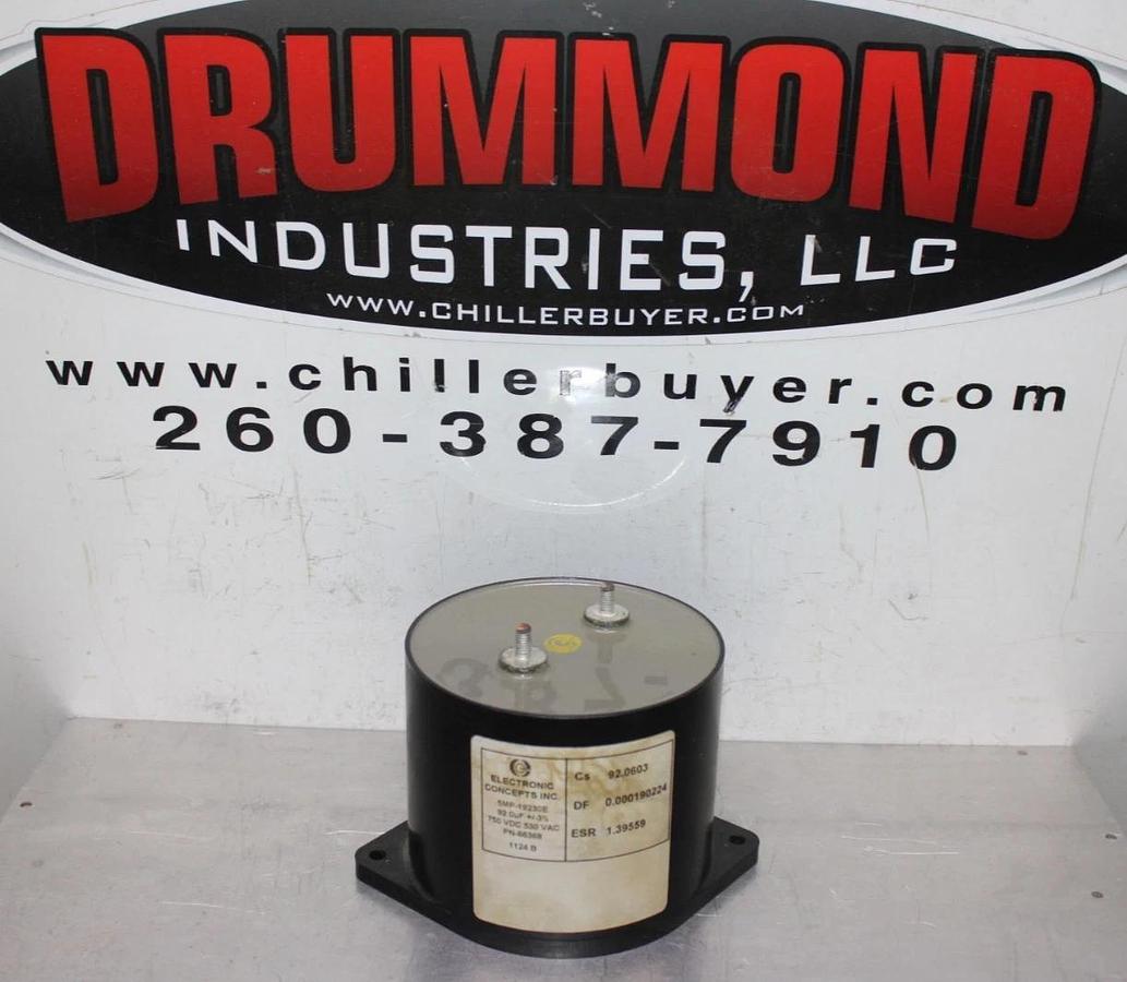 Used ELECTRONIC CONCEPTS CAPACITOR 5MP-19230E 66368 750 VDC 530 VAC 92uF