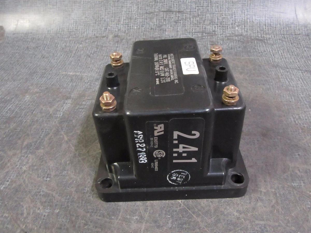 Used INSTRUMENT TRANSFORMERS POTENTIAL TRANSFORMER # 460-288 PRI: 288V RATIO 2.4 : 1