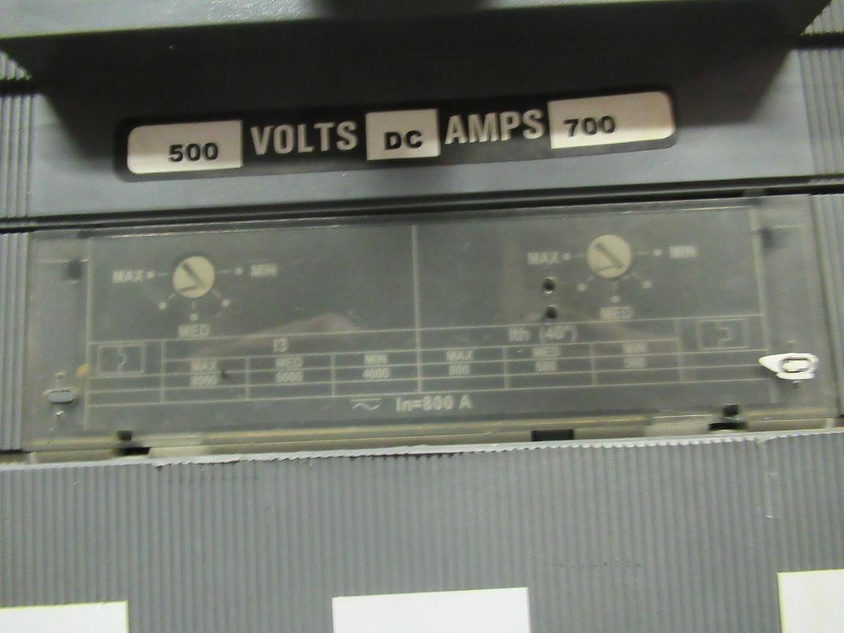 Used ABB BREAKER SACE-S6 S6N 600V 700A W/ AUXILIARY SWITCH, UVR & ONE GUARD