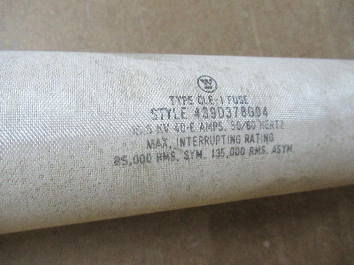 Used WESTINGHOUSE CLE-1 439D378G04 15.5 KV 40-E AMPS 50/60 HZ **WARRANTY INCLUDED