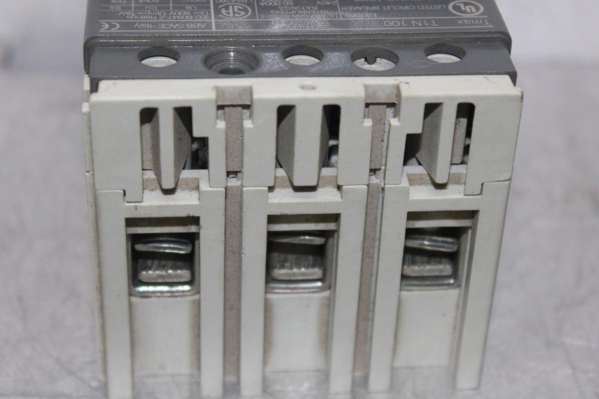 Used ABB CIRCUIT BREAKER T1N100 TMAX 80 AMP 600 VAC 3-POLE **WARRANTY INCLUDED**