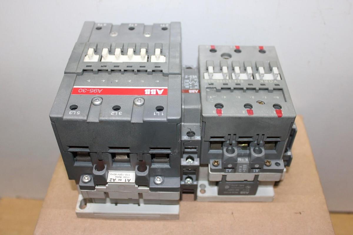 Used ABB CONTACTOR A95-30 125 AMP 600 VAC 75 HP 3-PHASE W/ 024-31106-000 *WARRANTY*