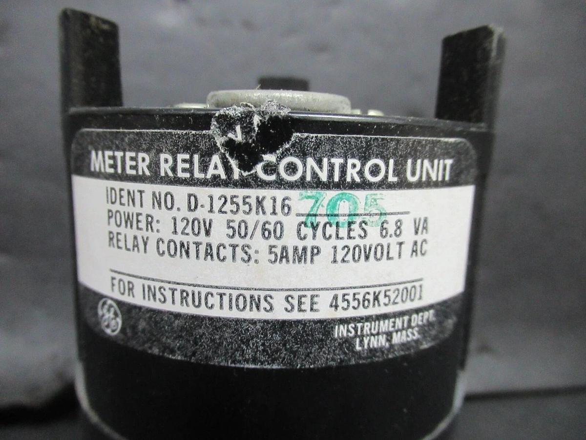 NEW SURPLUS GE METER RELAY CONTROL UNIT D1255K16705 120 VOLT @ 6.8 VA