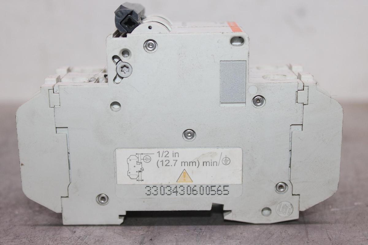 Used MERLIN GERIN MULTI9 CIRCUIT BREAKER C60N D6A 440 VAC 6 AMP 2-POLE