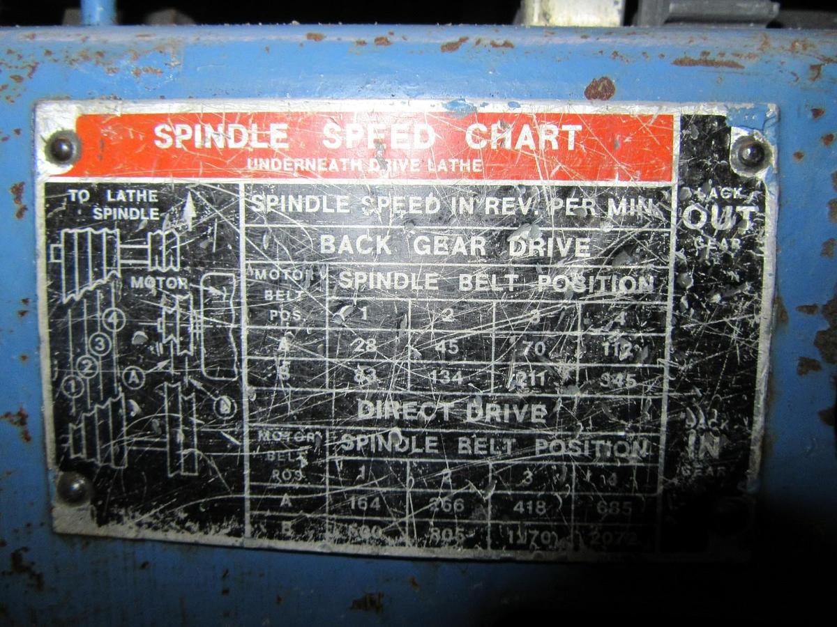 Used 3/4" THROUGH HOLE 8" SWING LATHE CUSTOM AIR FEED 6 JAW UNIVERSAL CHUCK 3/4 HP