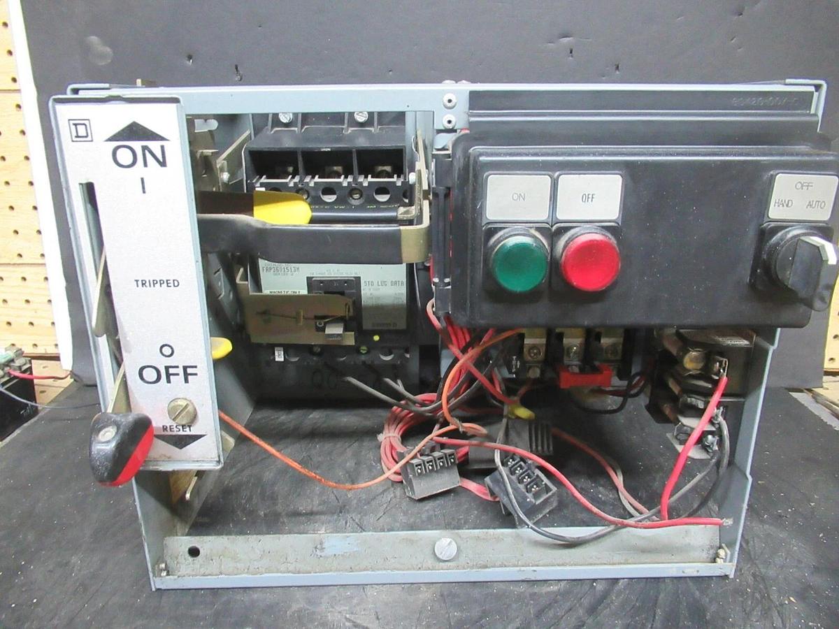 Used SQUARE D MCC MOTOR STARTER CONTROL MODEL: 5 12" W/ 8536SCG3 NEMA SIZE 1 15 AMP