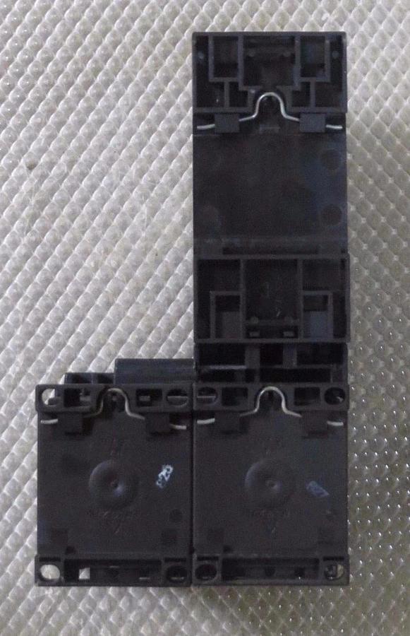 Used SIEMENS SIRIUS MOTOR START SET 1.4-2 AMP # 3RV1011-1BA10 W/ 3RT1016-1BB42 X 2