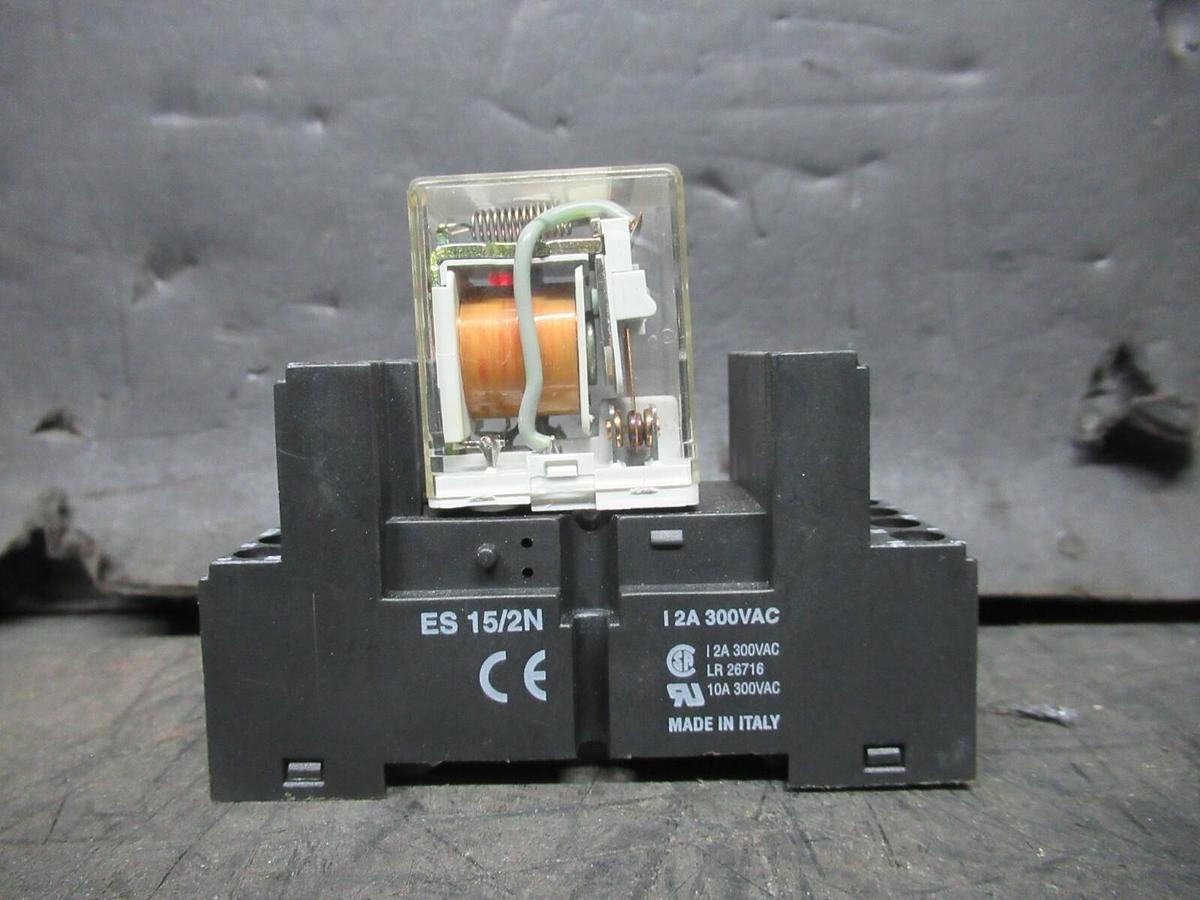 Used LOT OF 2 CARLO GAVAZZI RELAY RMID-002J024DC 10 AMP 250 VAC **WARRANTY INCLUDED**
