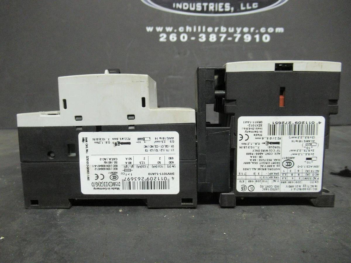 Used SIEMENS MANUAL MOTOR START 3RV1021-1KA10 600 VAC 12 AMP 10 HP