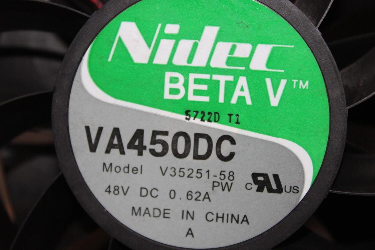 Used LOT OF 2 NIDEC BETA V FAN VA450DC V35251-58 48 VDC 0.62 AMP *WARRANTY INCLUDED*