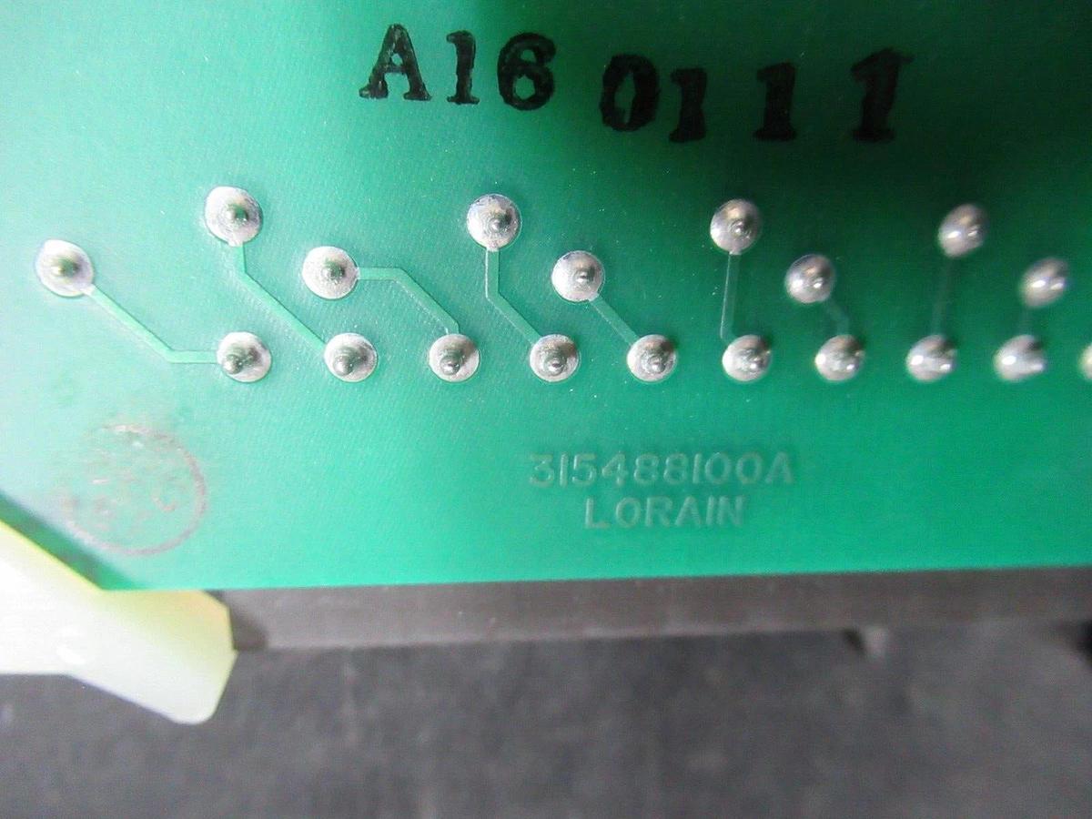 Used LORAIN CIRCUIT BOARD 315488100A / 486774400 **WARRANTY INCLUDED**