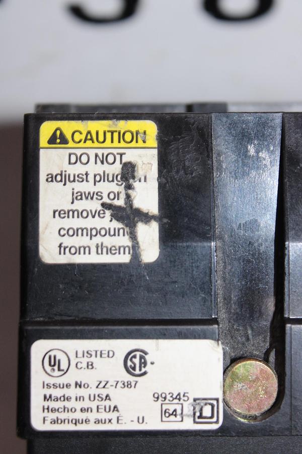 Used SQUARE D I-LINE CIRCUIT BREAKER FA34030 30 AMP 480 VOLT 3-POLE