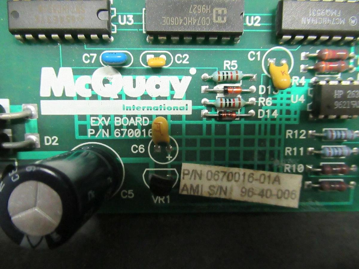 MCQUAY EXV CIRCUIT BOARD 0670016-01A **WARRANTY INCLUDED!**