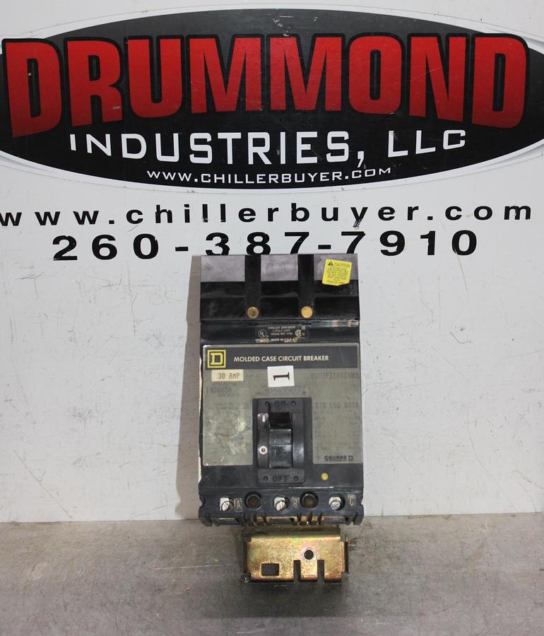 Used SQUARE D I-LINE CIRCUIT BREAKER FH36020 20 AMP 600 VOLT 3-POLE