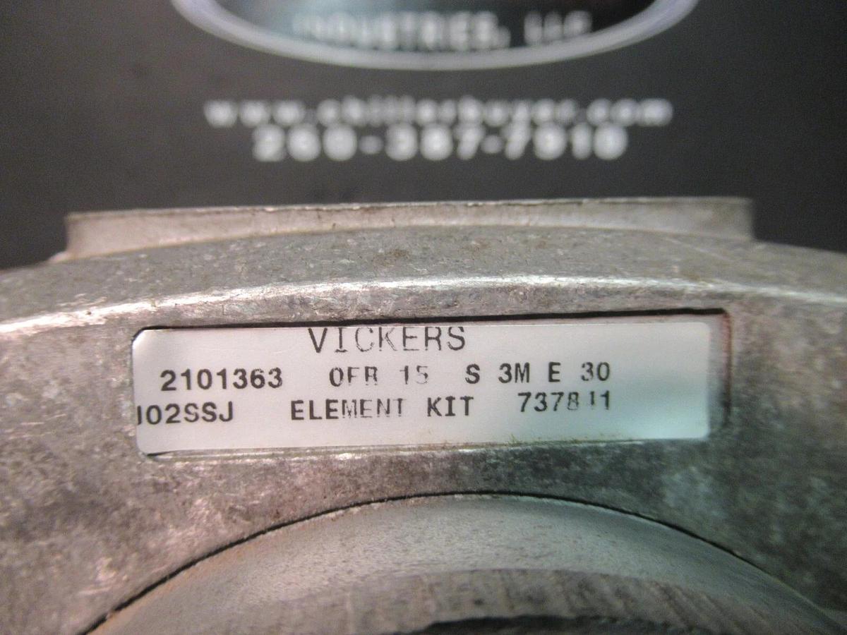 Used VICKERS ELEMENT KIT RETURN INLINE 2101363 250 VAC 5 AMP 737841 **WARRANTY**