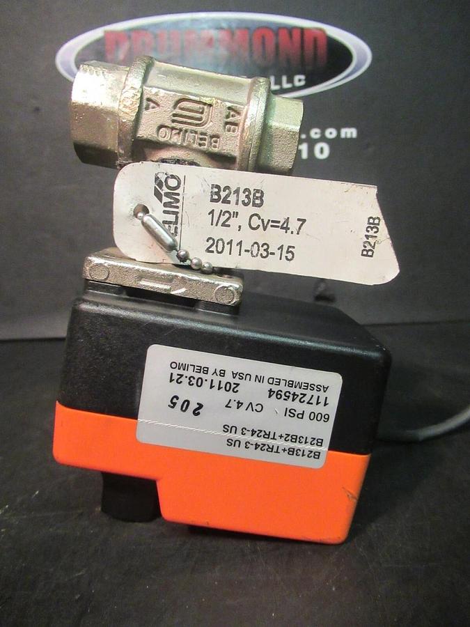 Used BELIMO FLOATING NON-SPRING RETURN ACTUATOR TR24-3 24 VAC 1 WATT 600 PSI