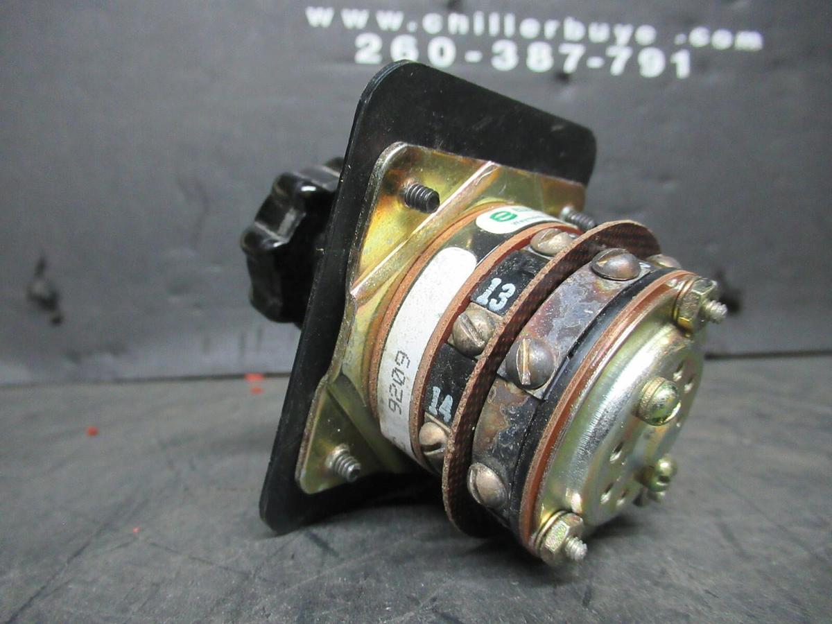 Used ELECTROSWITCH SERIES 31 CONTROL SWITCH 3104C 3-PHASE 125-600 VAC 10-3 AMP