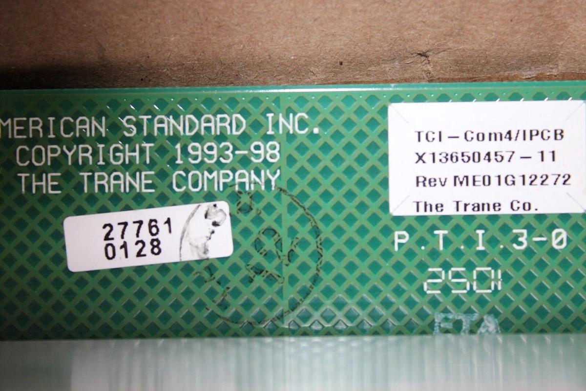 Used TRANE CHILLER MODULE TCI-COM4/IPCB X13650457-11 REV. ME01G12272 **WARRANTY**