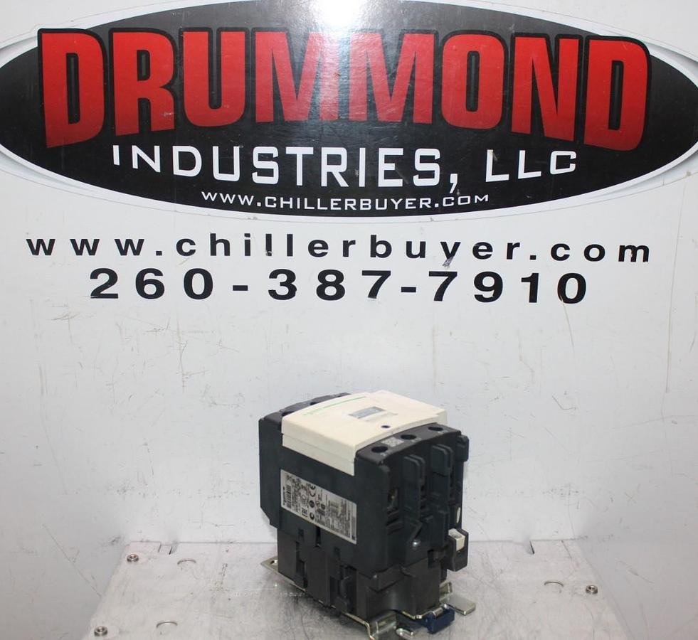 Used SCHNEIDER CONTACTOR LC1D80 110 AMP 600 VAC 60 HP 3-PHASE 3-POLE COIL: 110 VOLT