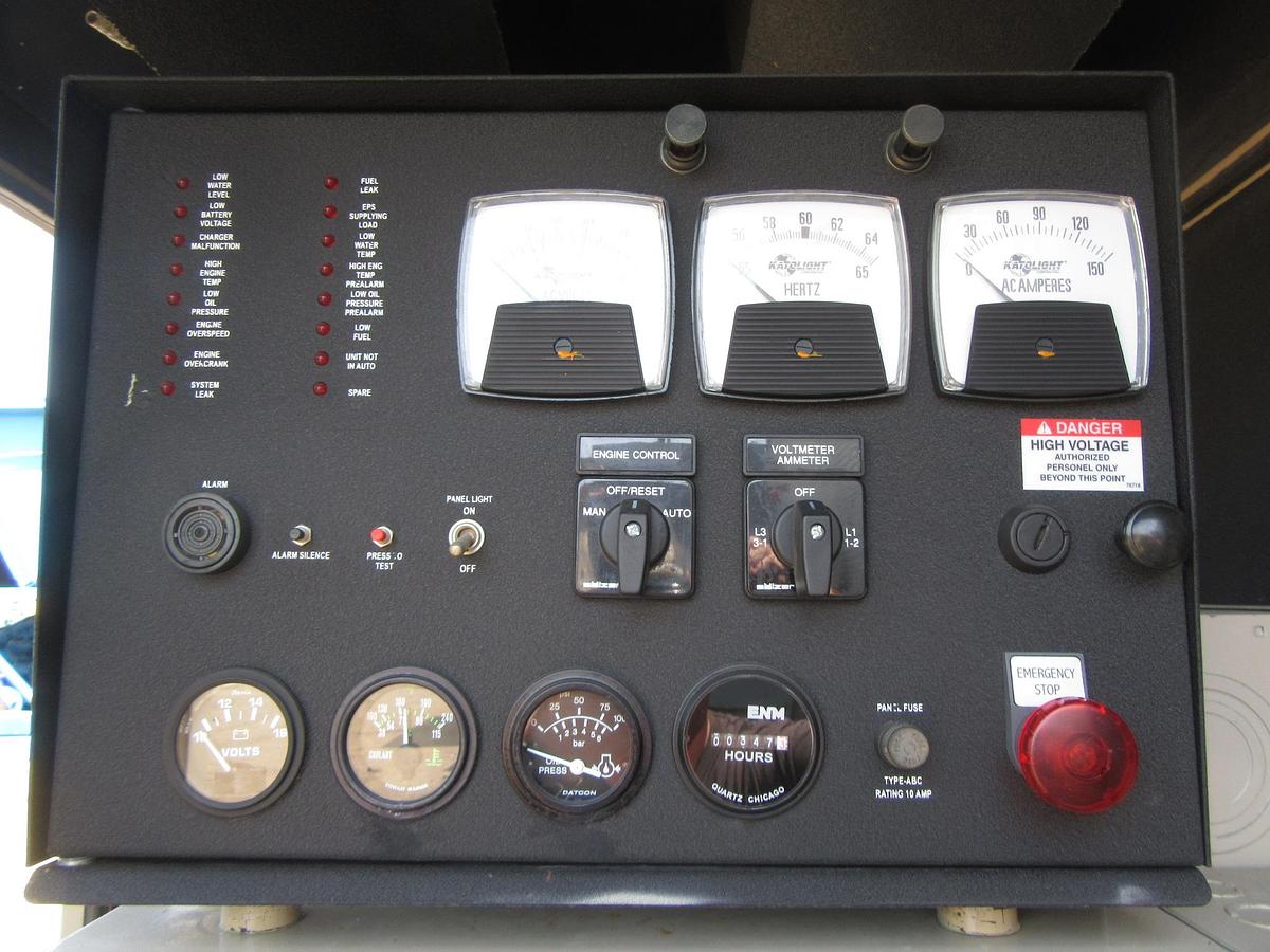 Used 30 KW NATURAL GAS PROPANE GENERATOR KATOLIGHT 120/240V RE-CONNECTABLE 347HRS VIDEO WE SHIP