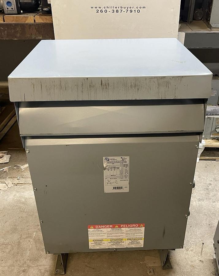 Used 118 KVA HAMMOND TRANSFORMER DM118KK NEMA 3R 480V HIGH 480Y/277V LOW 3-PHASE