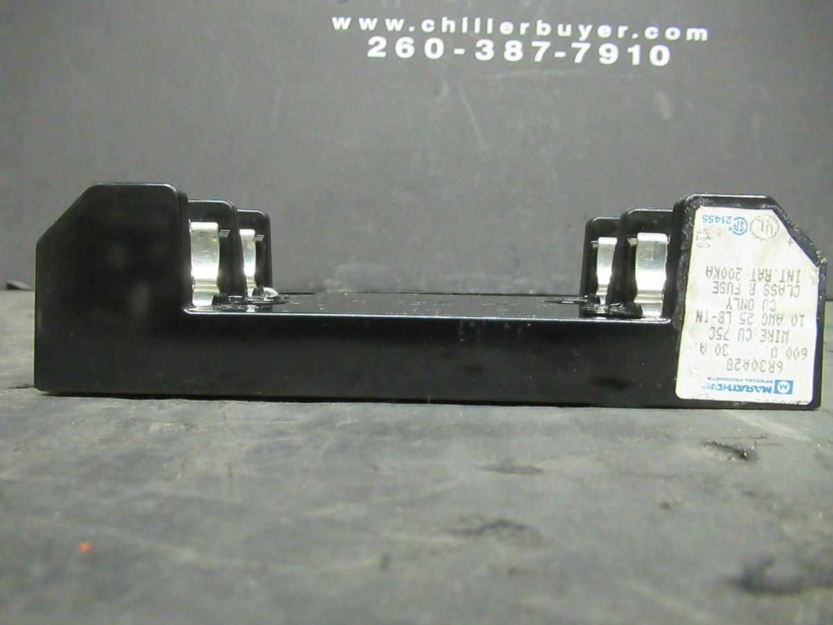 Used MARATHON FUSE HOLDER 6R30A2B FOR 30 AMP 600 V CLASS R FUSES **WARRANTY**