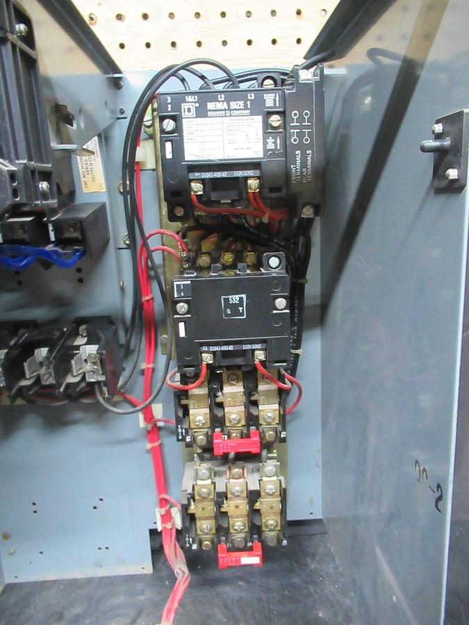 Used SQUARE D MCC MOTOR CONTROL STARTER 20" MODEL 5 W/ 8810SCO12 STARTER NEMA 1 10 HP