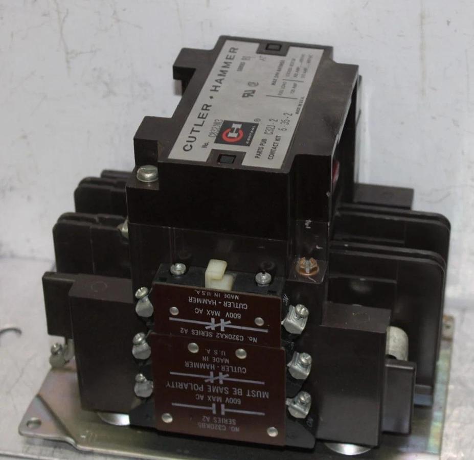 Used CUTLER-HAMMER CONTACTOR C832JN3 120 AMP 600 VAC 3-POLE COIL: 110/120V *WARRANTY*