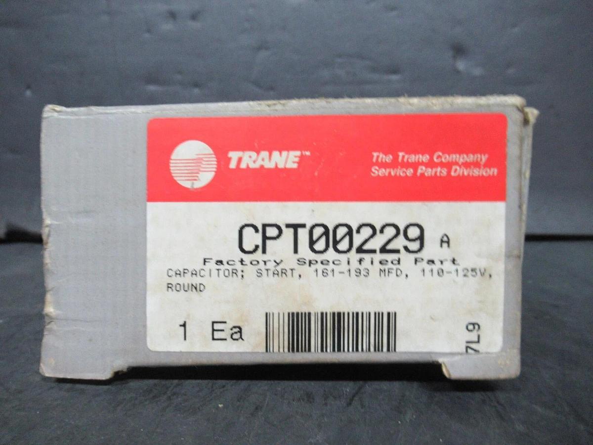 Used TRANE CAPACITOR SET CPT00229A INCLUDES CSP-161 161-193 AND 3534B1A0161A125A0