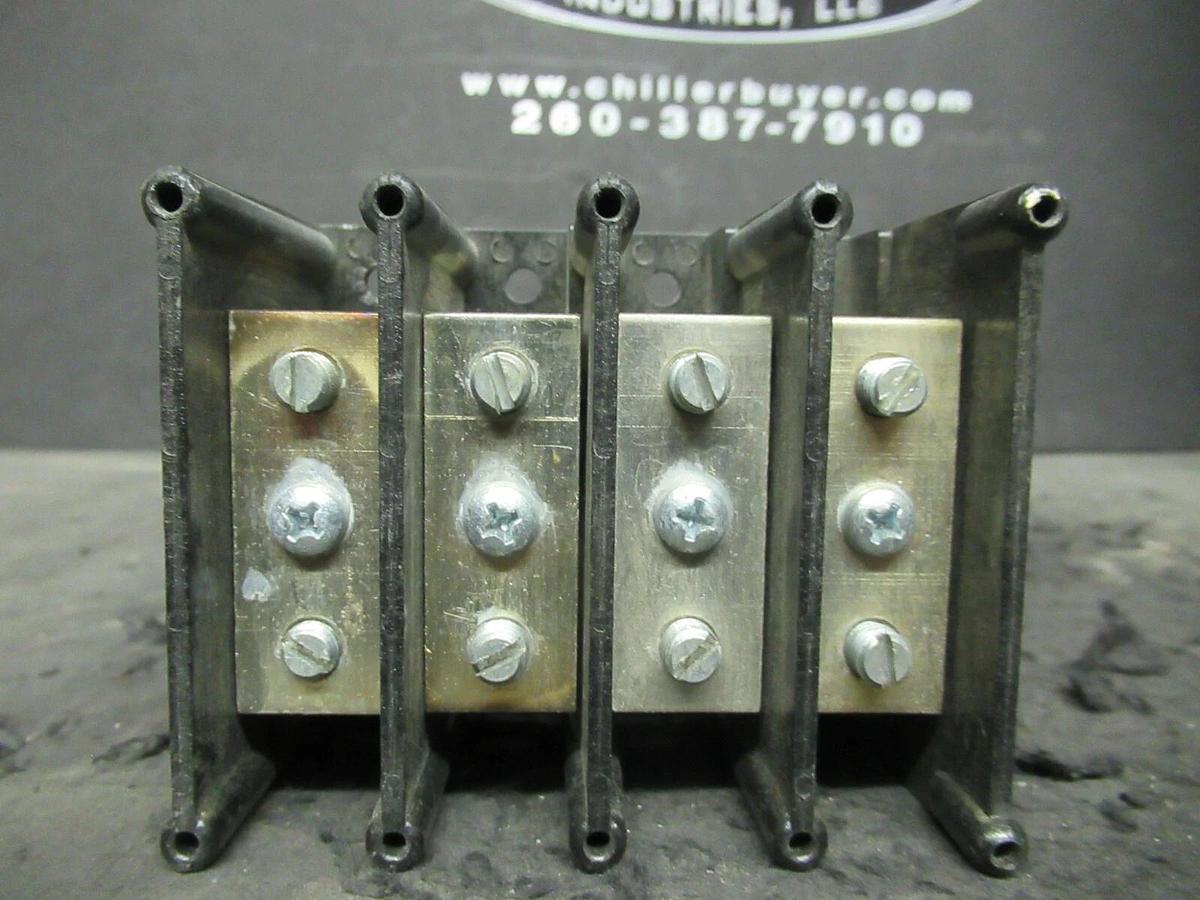 Used GOULD SHAWMUT 63102 DISTIBUTION LUG SET PDB 4 POLE #4 - #14 LUGS 600 VAC